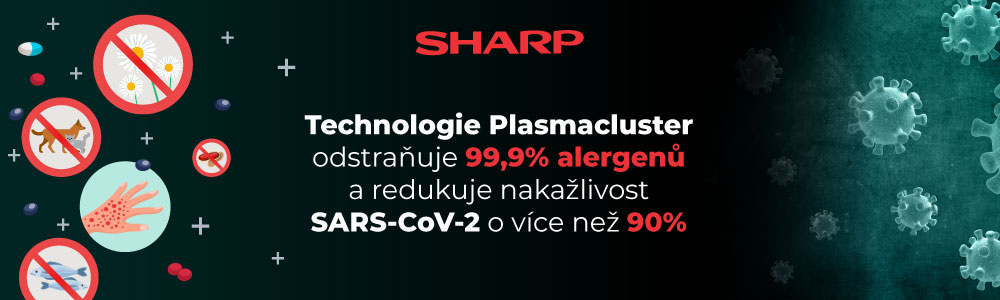 Technologie Plasmacluster v čističkách Sharp