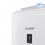 Sharp UA-KIN40E-W - zoom na logo výrobce a Plasmacluster